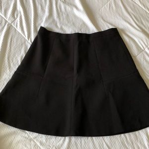 Flare black skirt